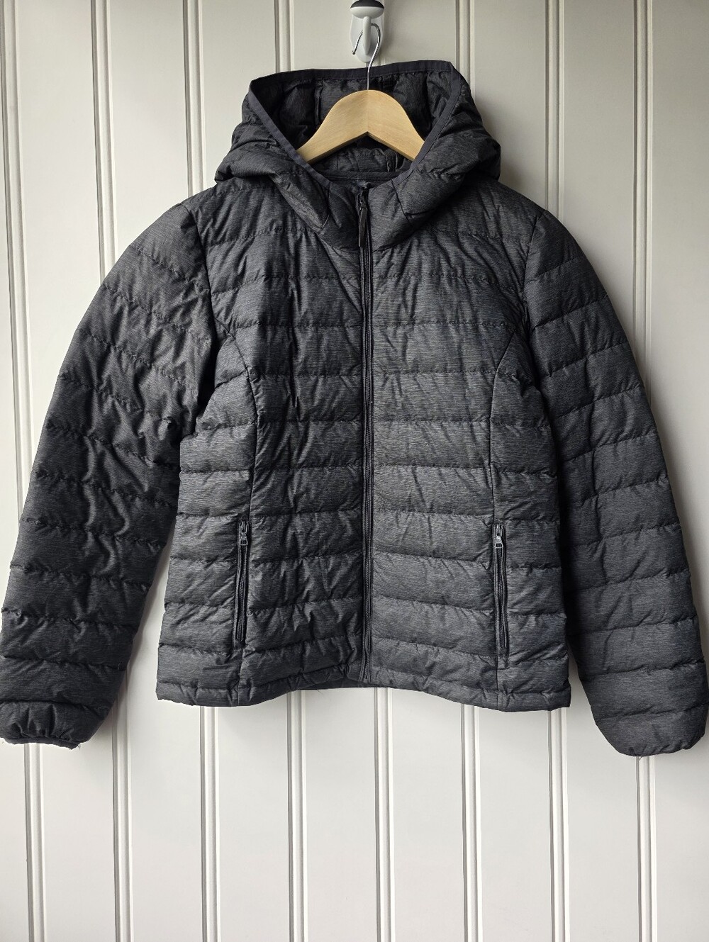 Tna Botanie Super Light Packable Puffer Grey Jacket Goose Down Womens Small